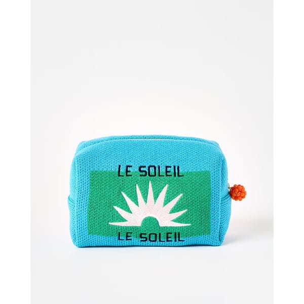 ob Knitted Le Soleil Fabric Wash Bag