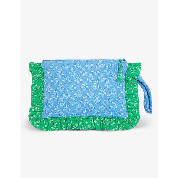 PINK CITY PRINTS Feeling Fresh Ruffle Pouch