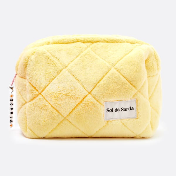 SOL DE SARDA Mimosa puffy pouch in yellow