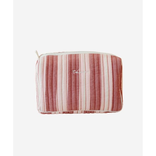 rd stripe wash bag