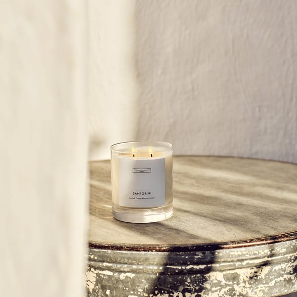 santorini candle