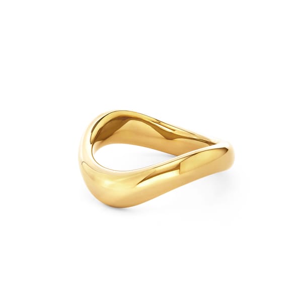 gold wave ring