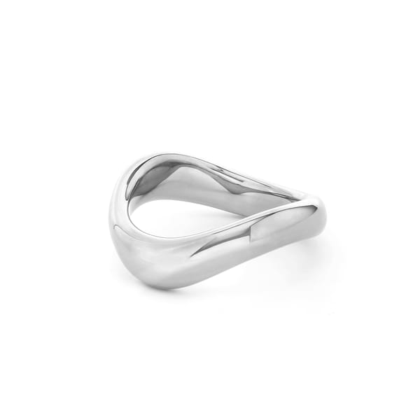 silver wave ring