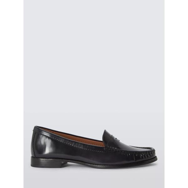 black loafer shoe