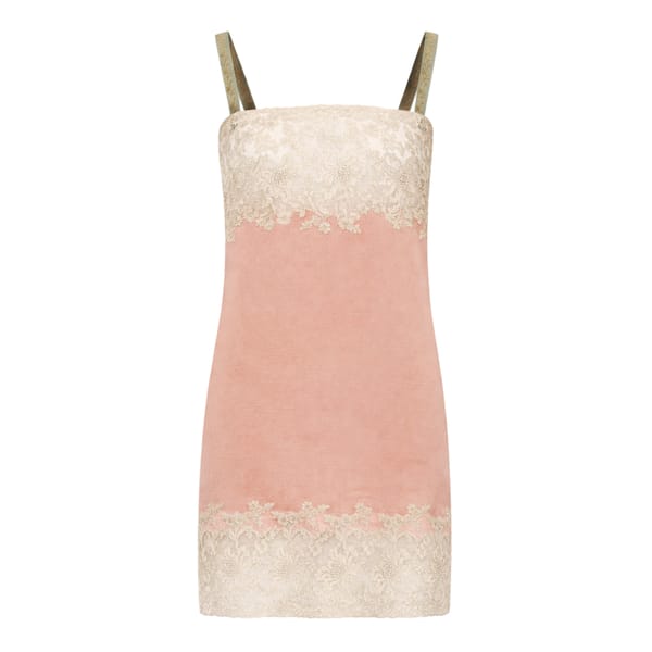 Saint Laurent Lace-Trimmed Silk-Satin Mini Dress £4,374