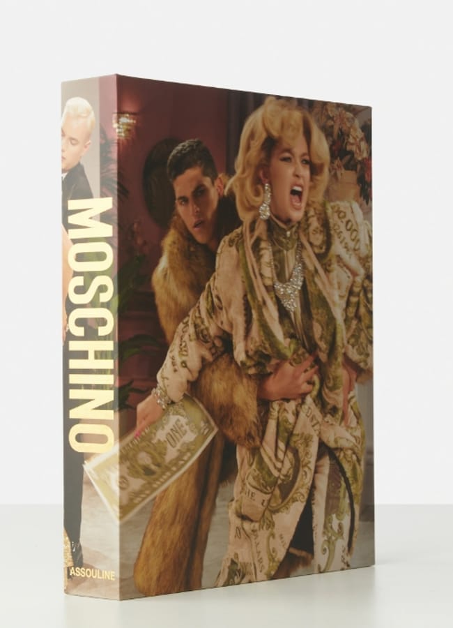 My Theresa Assouline Moschino fashion coffee table books