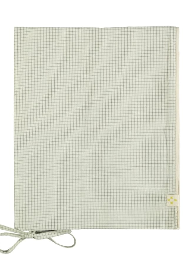 Green Check Duvet Cover- cute bed linen