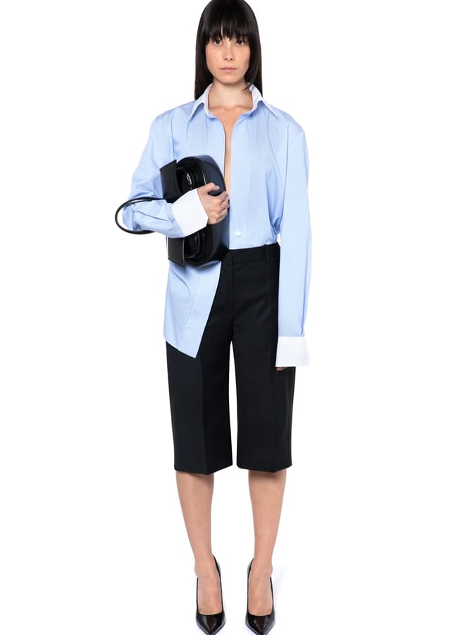 NELLO SHORT IN NERO TAILORING