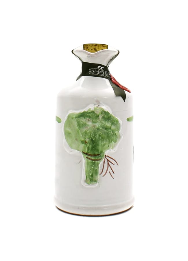 Puglian Olive Oil with Basil in Terracotta Bottle, 250ml .webp