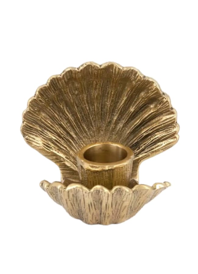 CEREMONY TABLEWARES brass shell candle holder