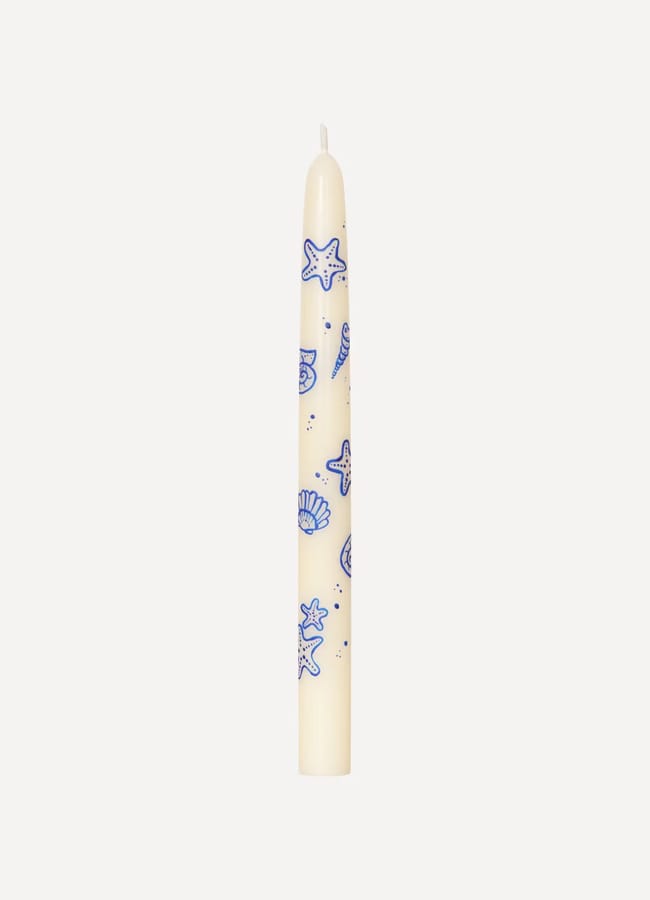 glass Bable Sea Shells Candle