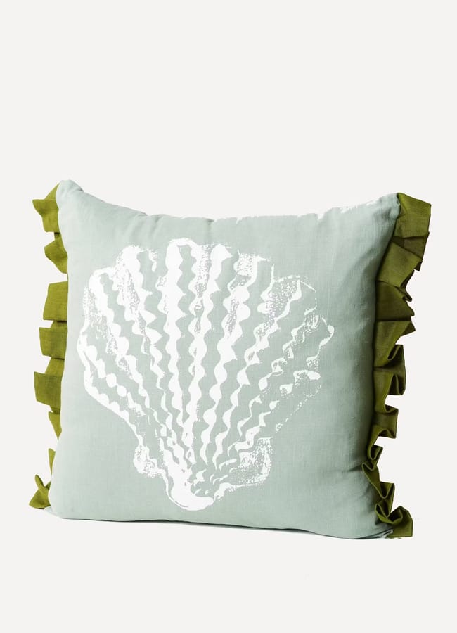 glass Stoff Studios Single Pilgrim Cushion | Aqua