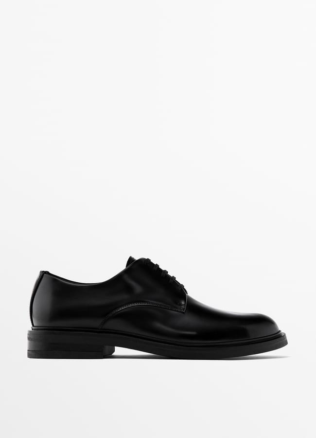 leather derby shoes