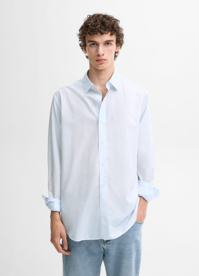 PINSTRIPED COTTON SHIRT