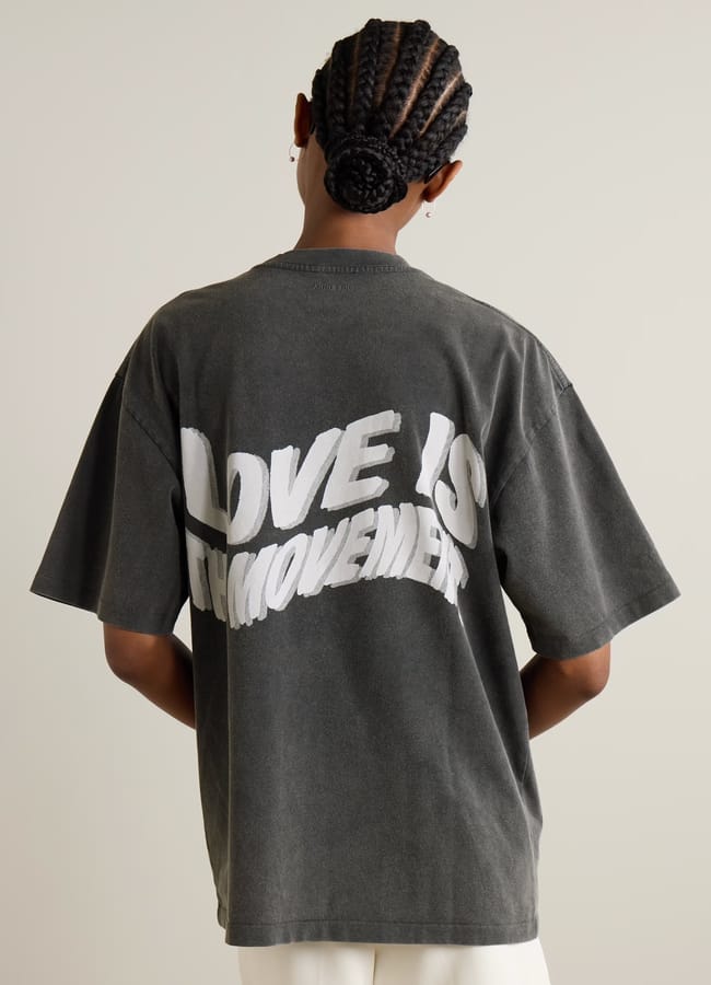 back view of Kent Tee Love Oversized Printed T-Shirt