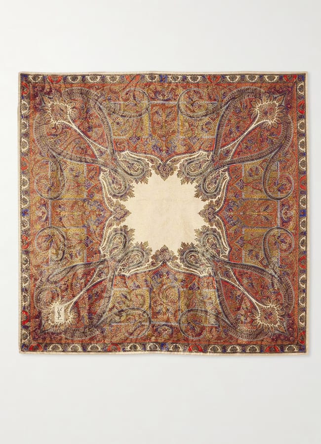 Silk-Blend Jacquard Scarf