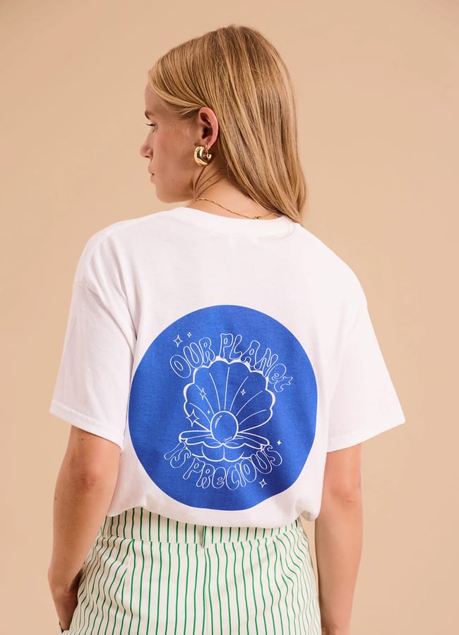 Shell Print Boyfriend Tee