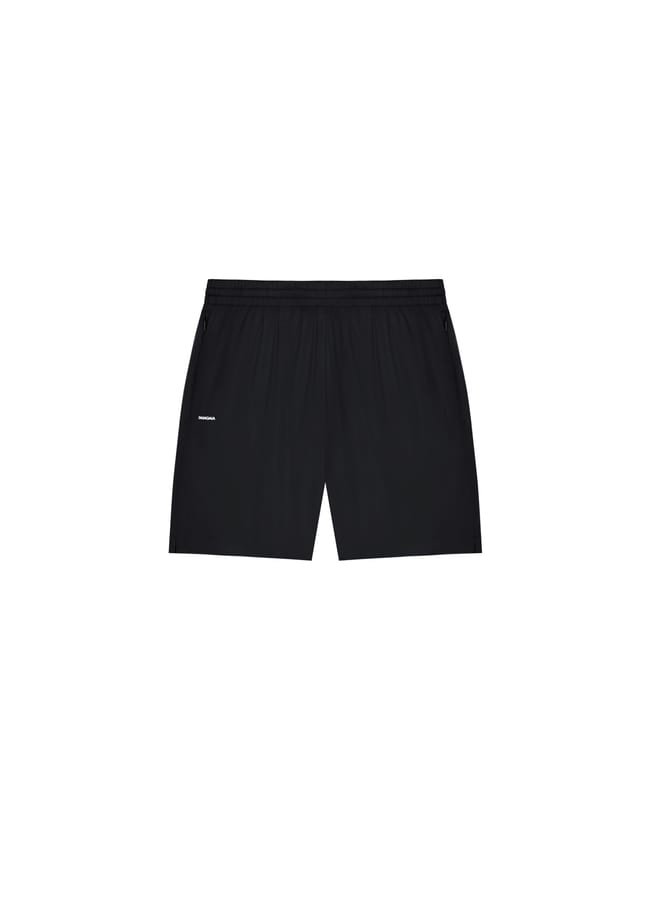 black nylon shorts
