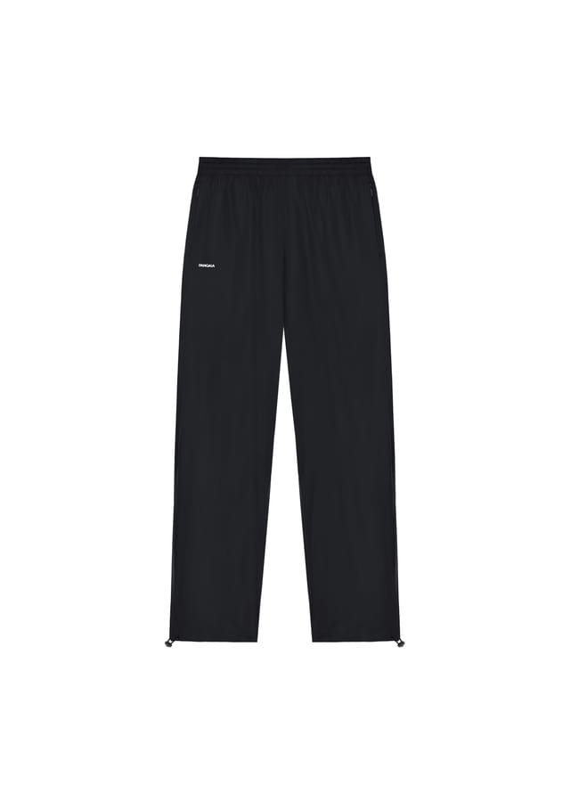 black nylon trousers