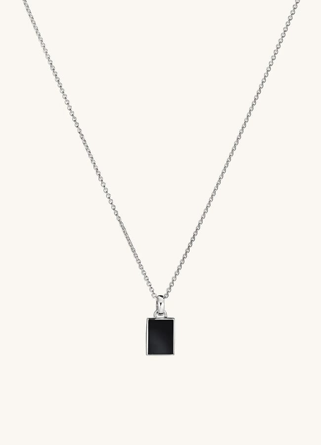mejuri Black Onyx Pendant Necklace