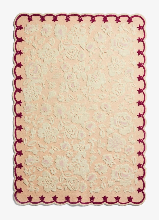 Cath Kidston Tonal Ditsy Floral Wool Rug