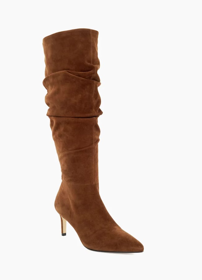 Dune London Pointed Toe Slouchy Knee-High Boots