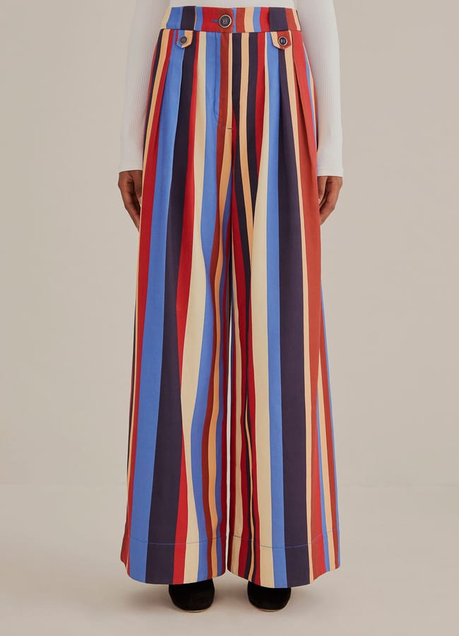 striped trousers