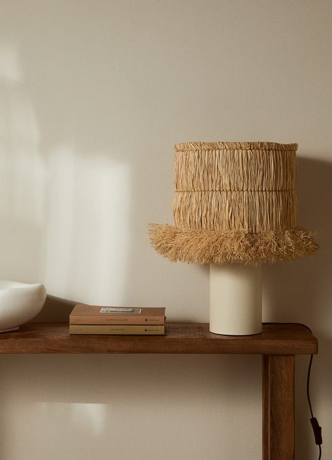 H&M Straw table lamp