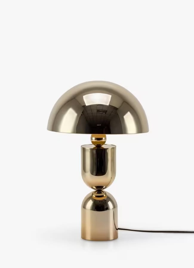 houseof Mushroom Dome Table Lamp in brass