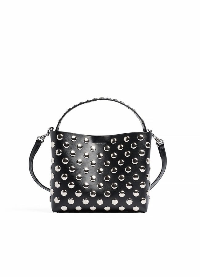 studded bag in black
