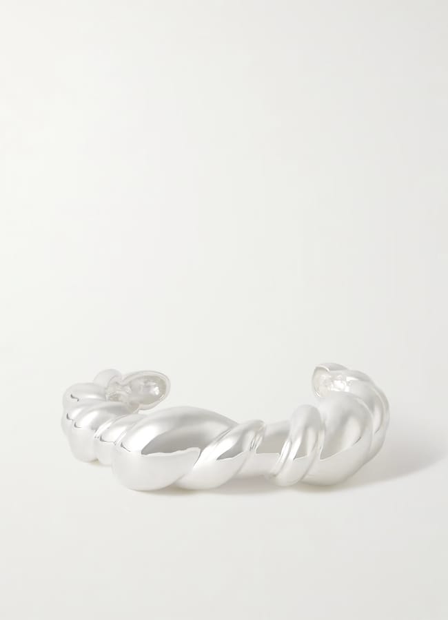 NAP COMPLETEDWORKS Meandering rhodium-plated cuff