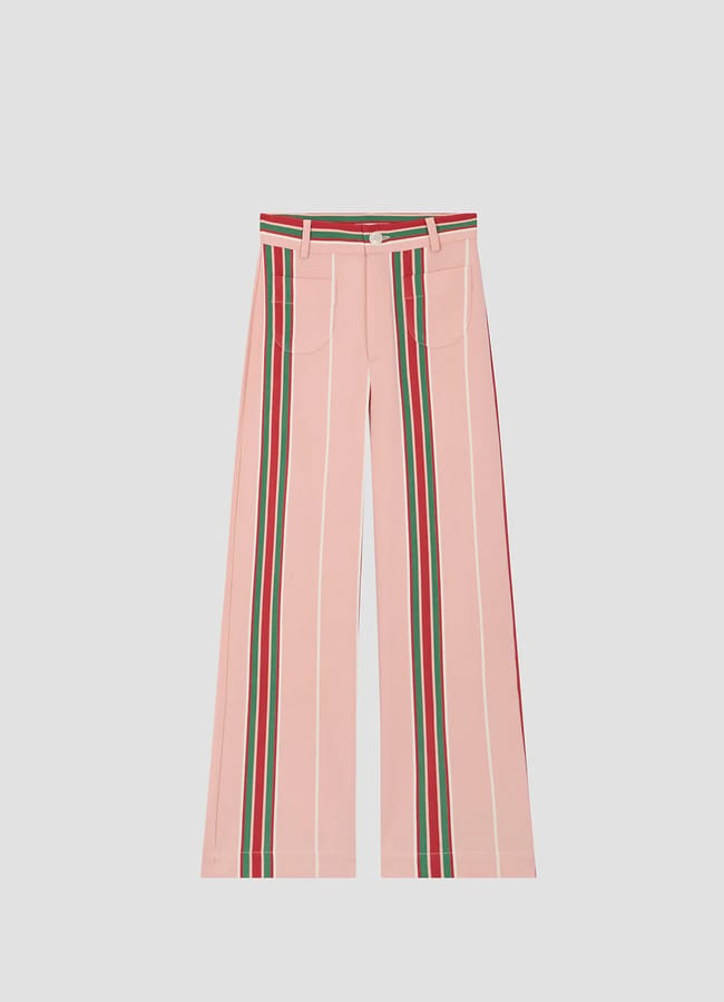 pink stripe pants