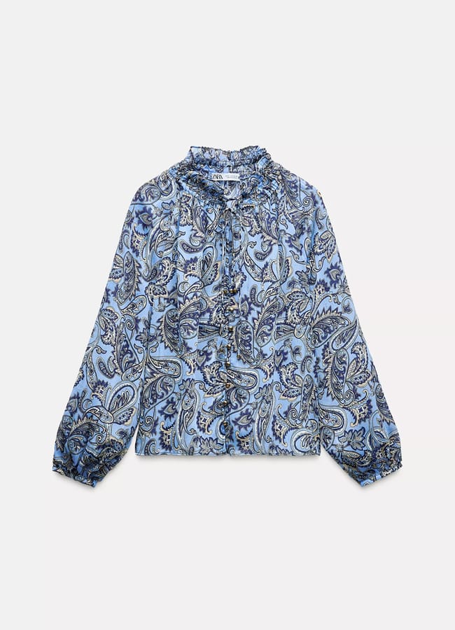 ZARA PAISLEY PRINT SHIRT