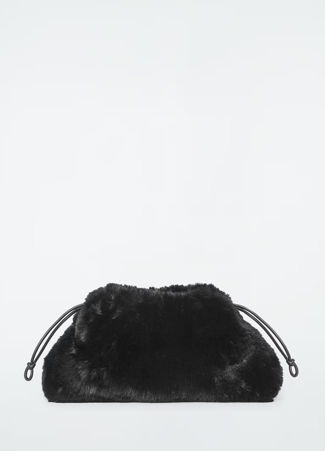 cos CAVATELLI CLUTCH - FAUX FUR