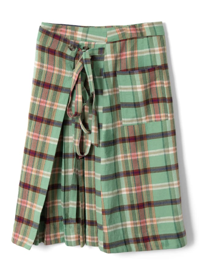 DAMSON MADDER kat kilt - green check