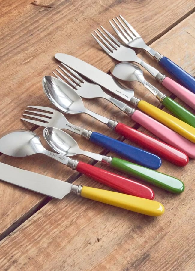 HOLLY & CO Bright Vintage Inspired Cutlery (Set Of 10)