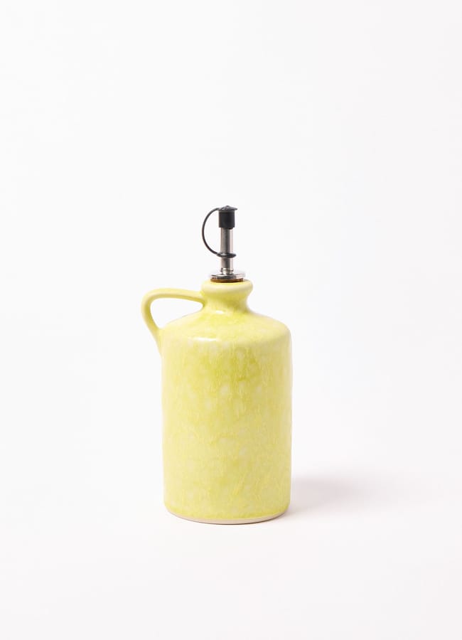 Mori Yellow Ceramic Oil Bottle
