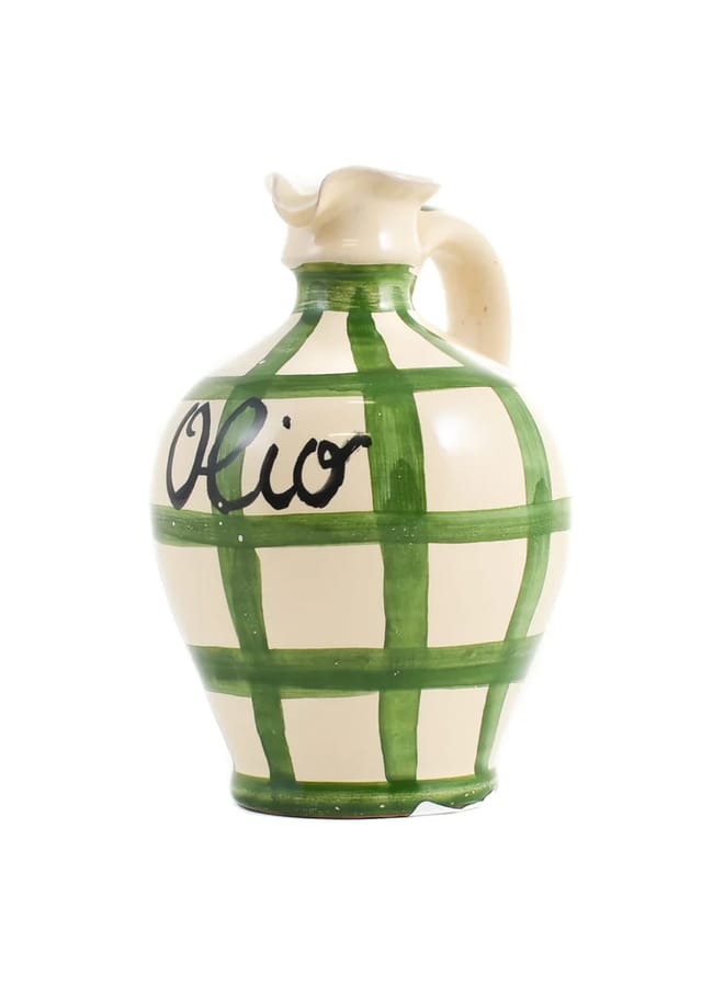 Puglia Green Stripe Oil Bottle, 250ml