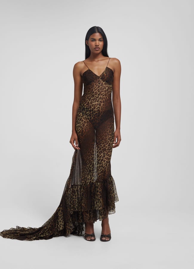 model wearing amazonie dress