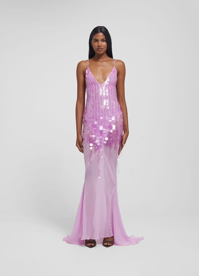 model wearing hydra dress