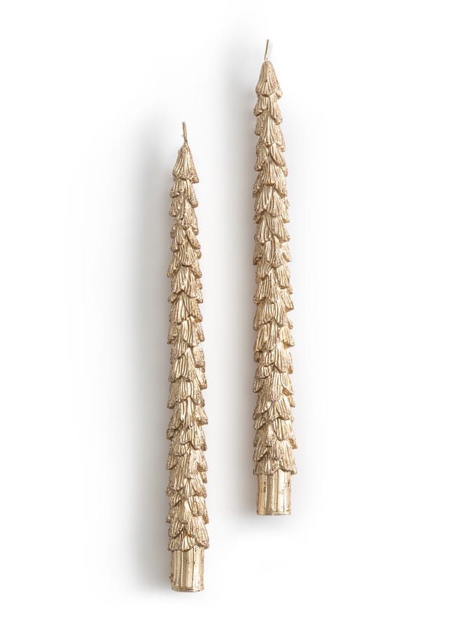 LA REDOUTE Set of 2 Caspar Pine Tree Candles
