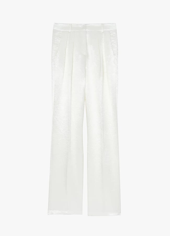 THE FRANKIE SHOP Elvira Pleated Trousers - Ivory