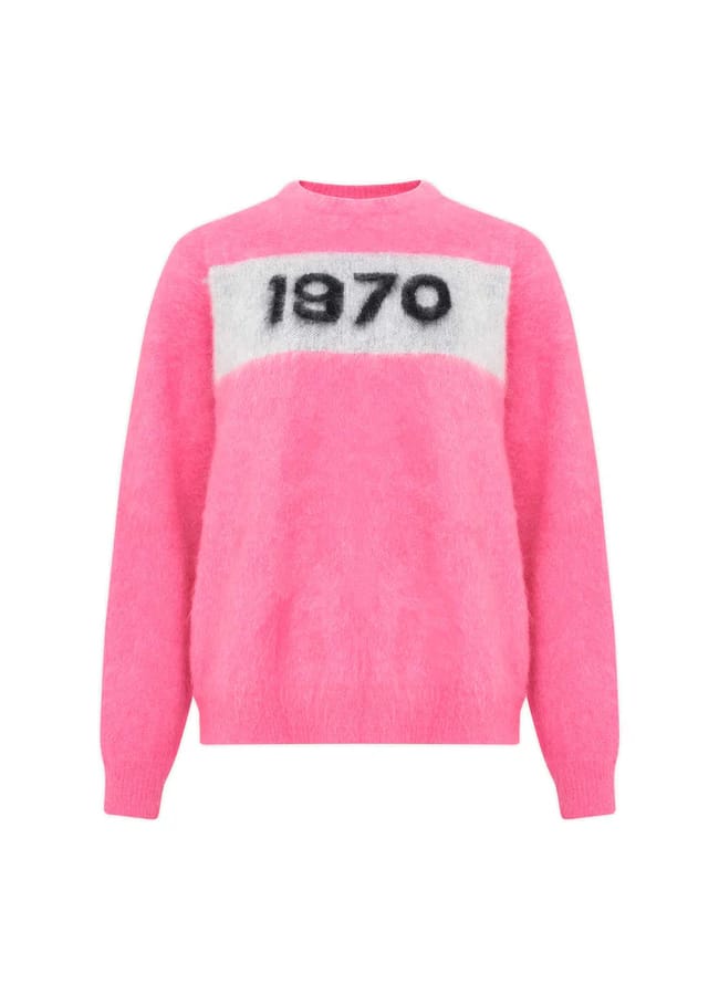 pink 1970 mohair jumper