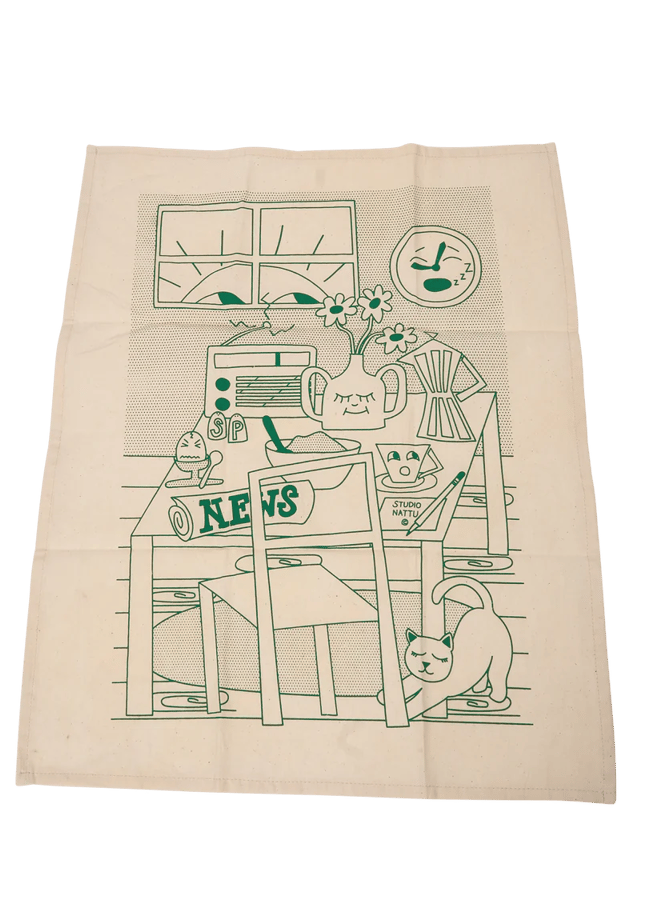 DELLI STUDIO NATTU Tea Towel (Green) Regular price £15.00 Tax included.