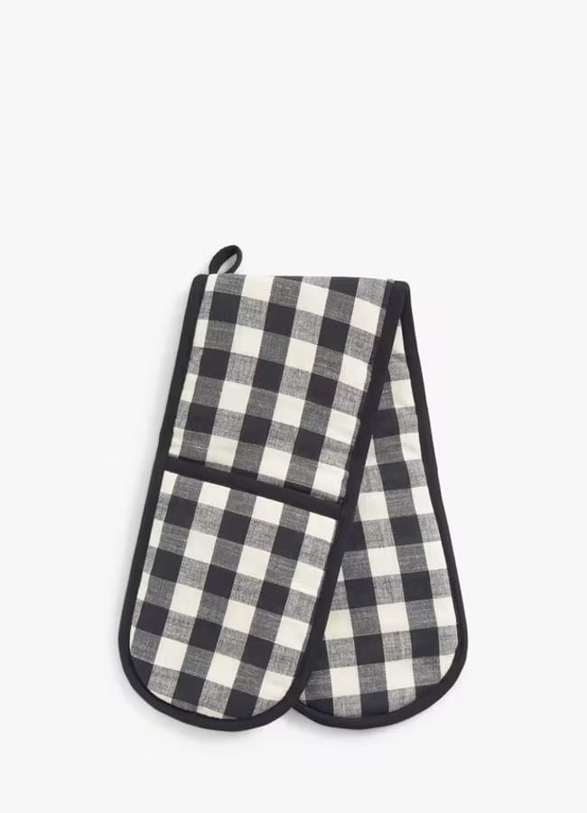 Gingham Double Oven Glove