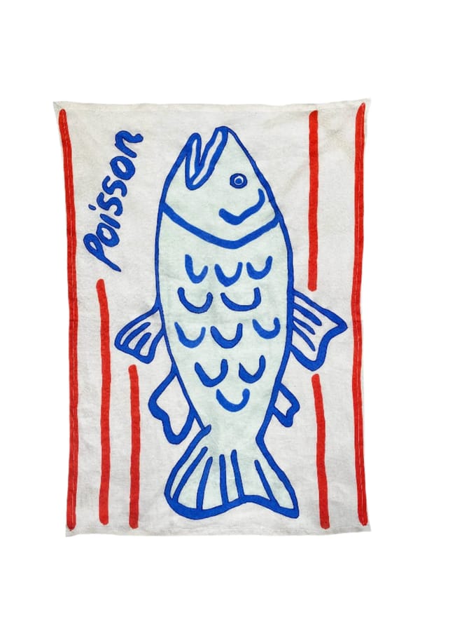Poisson Tea Towel