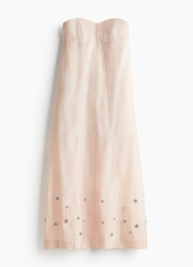 H&M Embellished bandeau dress