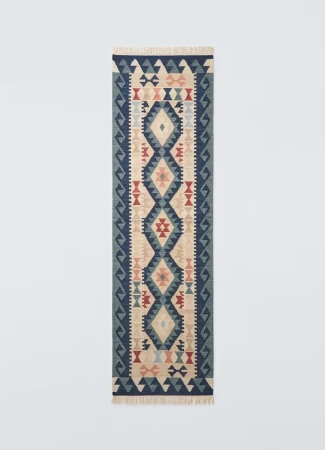 JL Anika Kelim Wool Rich Rug, Multi, Runner, L240 x W70cm