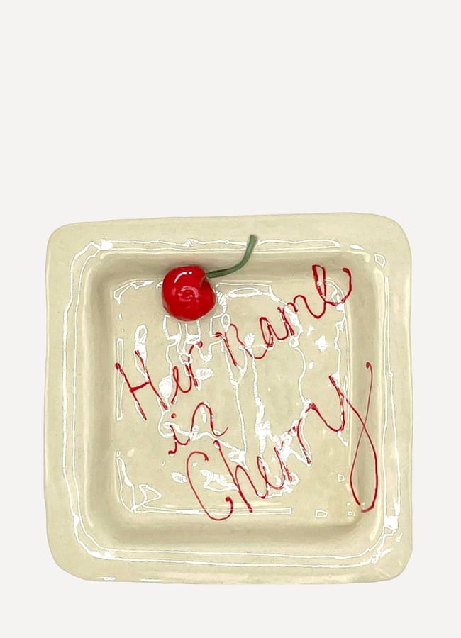 L&Clay Ceramics Her Name is Cherry Trinket Tray