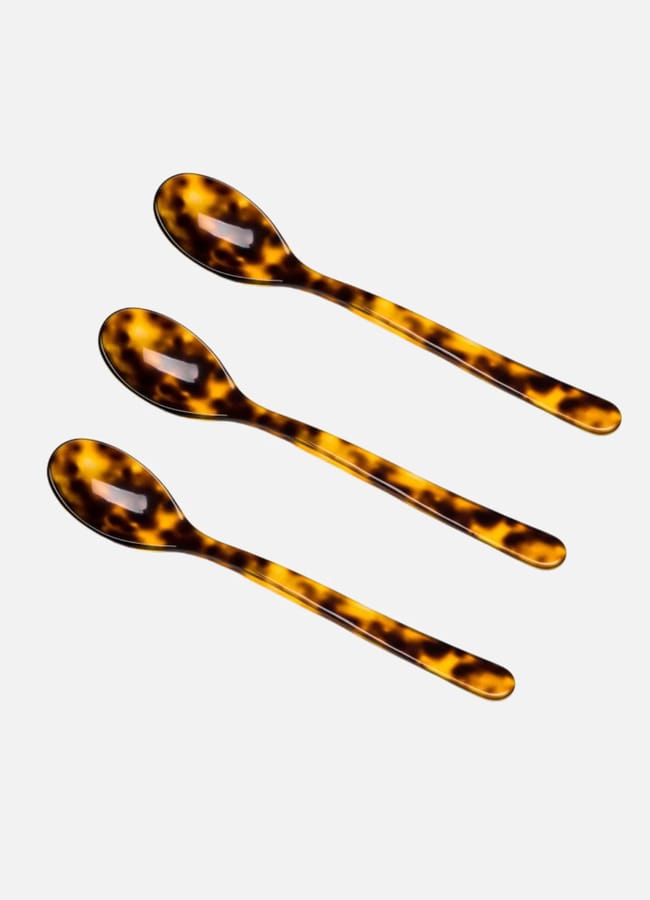 muh Heim Söhne Cereal Spoons in Tortoiseshell (Set of 3)